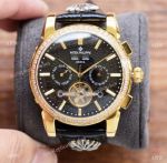Luxury Replica Patek Philippe Perpetual Calendar 41 watches Gold Case Black Dial